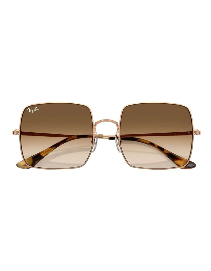 Ray-Ban Square 1971 Classic Metal Sunglasses in Gold image 4