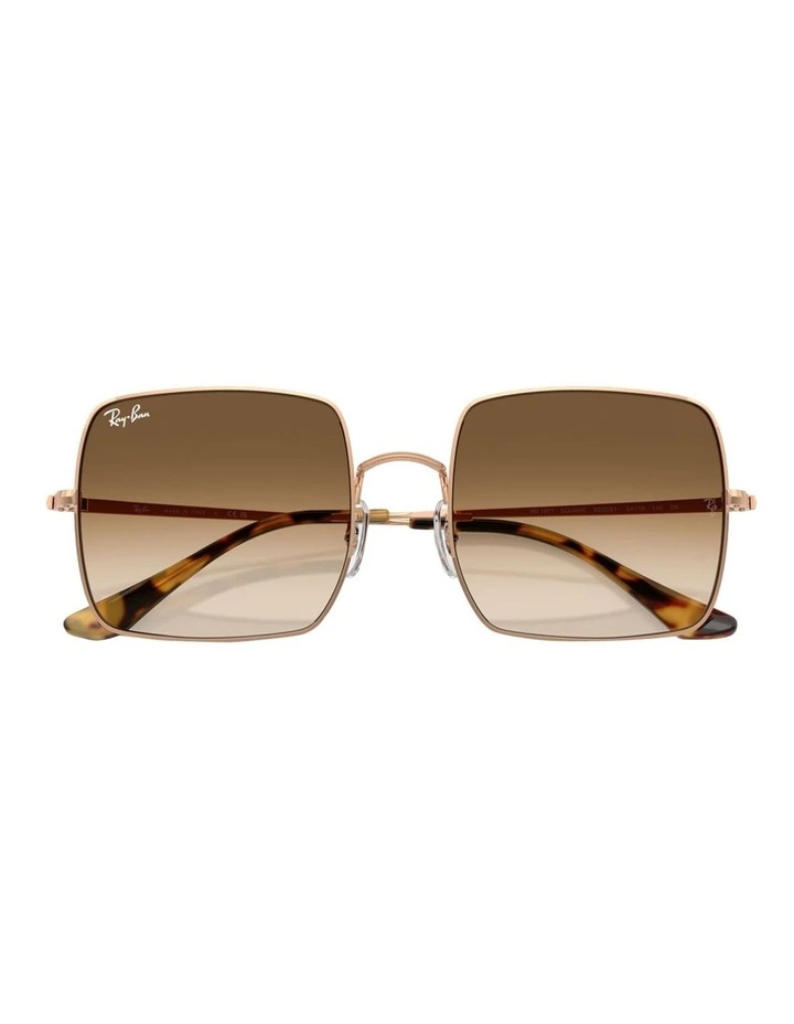 Ray-Ban Square 1971 Classic Metal Sunglasses in Gold image 5