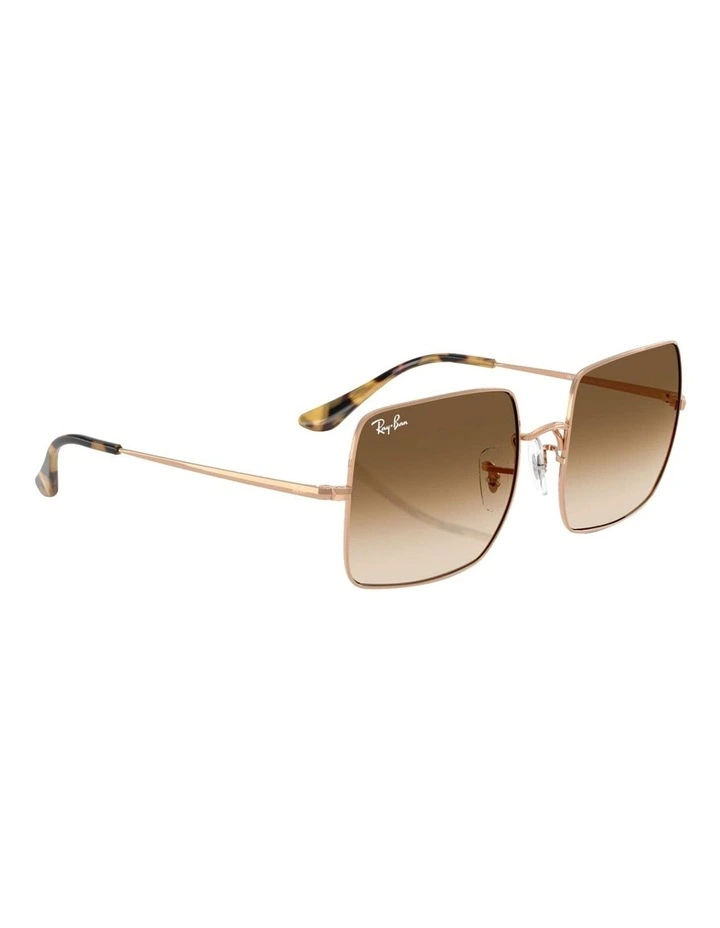 Ray-Ban Square 1971 Classic Metal Sunglasses in Gold image 6