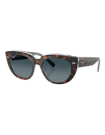 Dark Havana On Transparent Multicolor colour