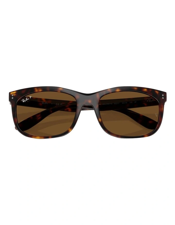 Ray-Ban Balorette Propionate Polarised Sunglasses in Tortoise image 5