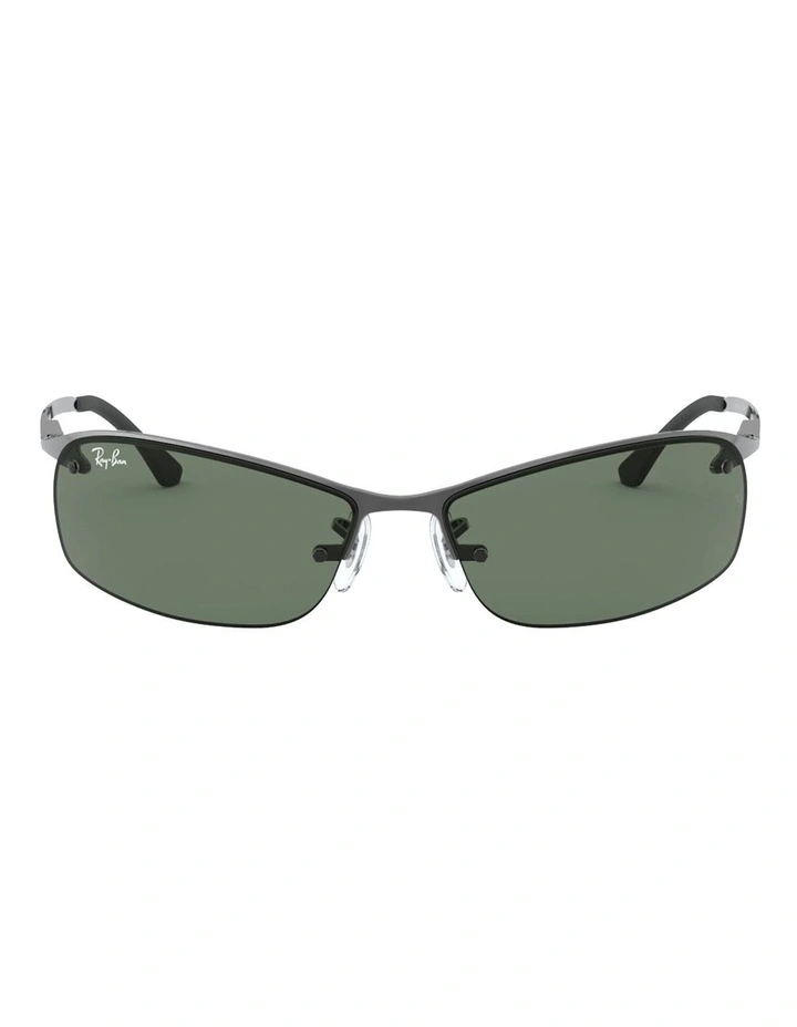 Ray-Ban RB3183 Metal Sunglasses in Silver image 2