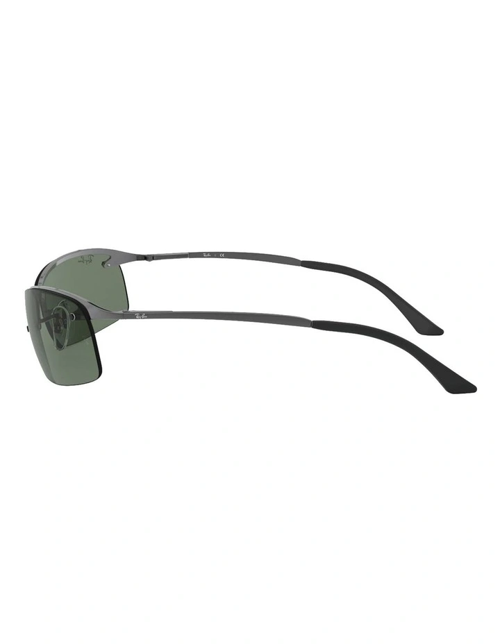 Ray-Ban RB3183 Metal Sunglasses in Silver image 3