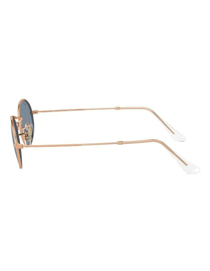 Ray-Ban Oval Metal Metal Polarised Sunglasses in Pink image 3
