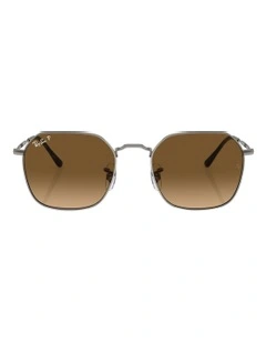 Ray-Ban Jim Metal Polarised Sunglasses in Silver
