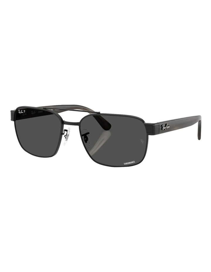 Ray-Ban RB3751CH Chromance Metal Polarised Sunglasses in Black image 1