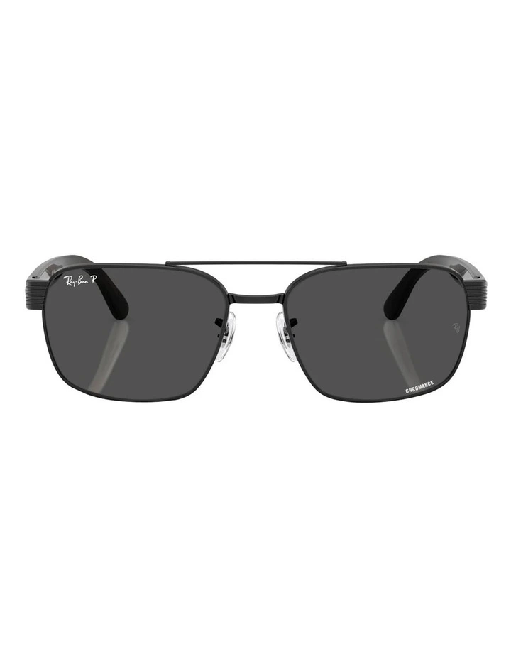 Ray-Ban RB3751CH Chromance Metal Polarised Sunglasses in Black image 2