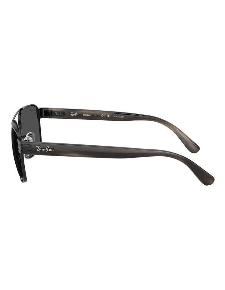 Ray-Ban RB3751CH Chromance Metal Polarised Sunglasses in Black image 3