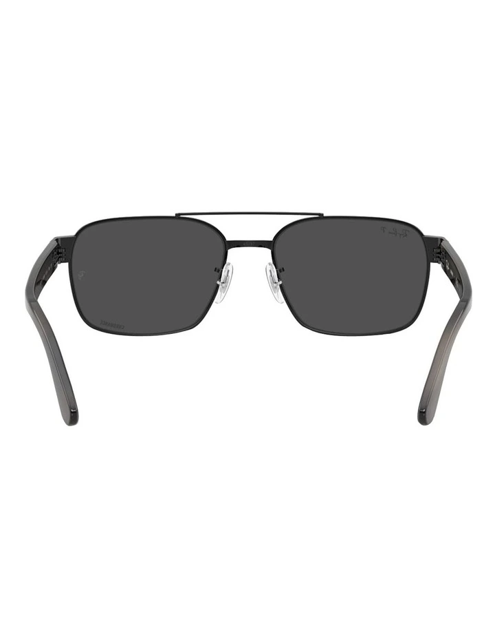 Ray-Ban RB3751CH Chromance Metal Polarised Sunglasses in Black image 4