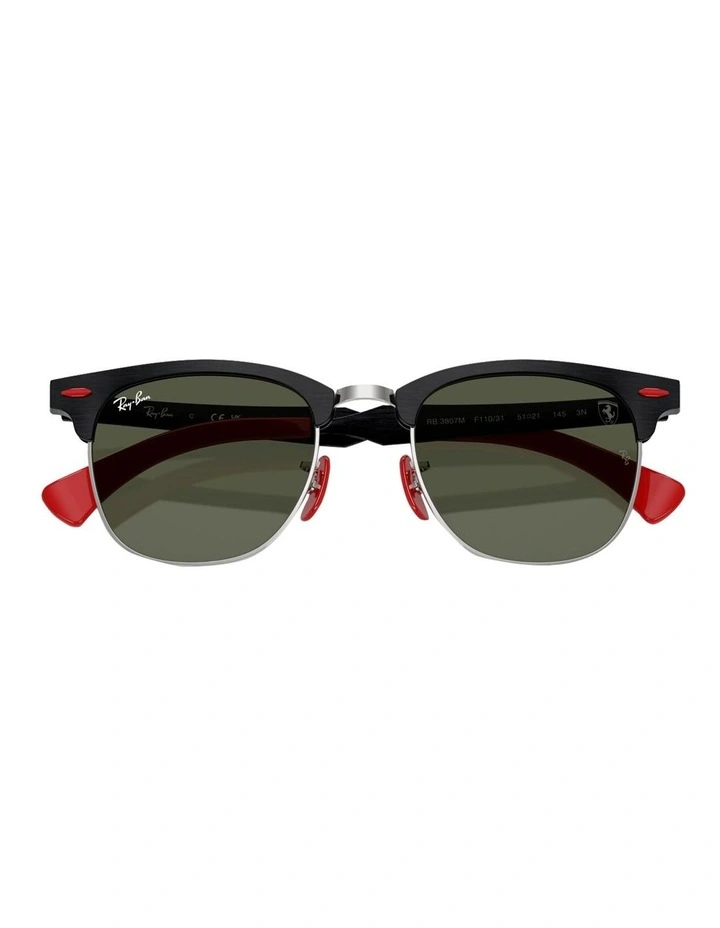 Ray-Ban RB3807M Scuderia Ferrari Collection Aluminium Sunglasses in Silver image 4