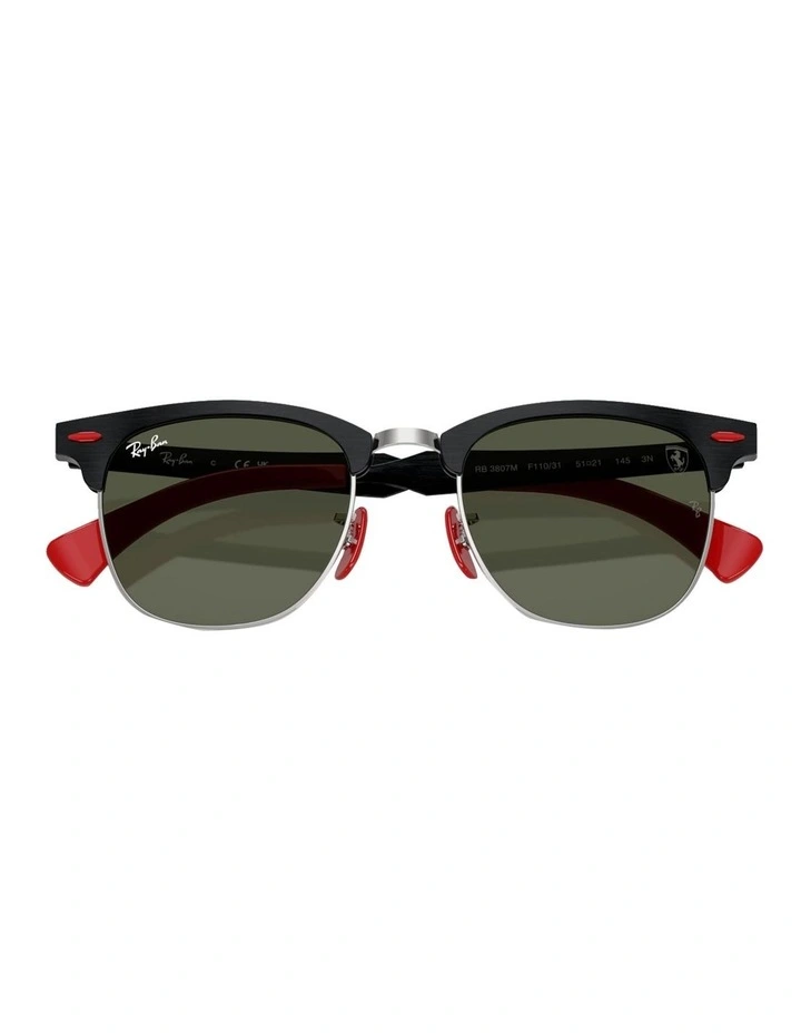 Ray-Ban RB3807M Scuderia Ferrari Collection Aluminium Sunglasses in Silver image 5