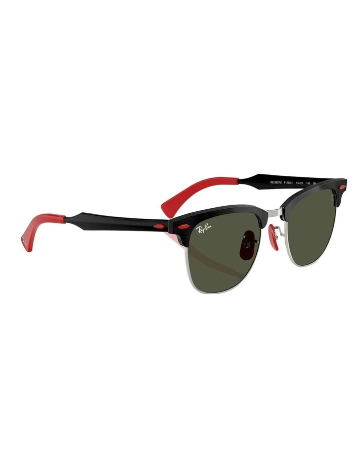 Ray-Ban RB3807M Scuderia Ferrari Collection Aluminium Sunglasses in Silver image 6