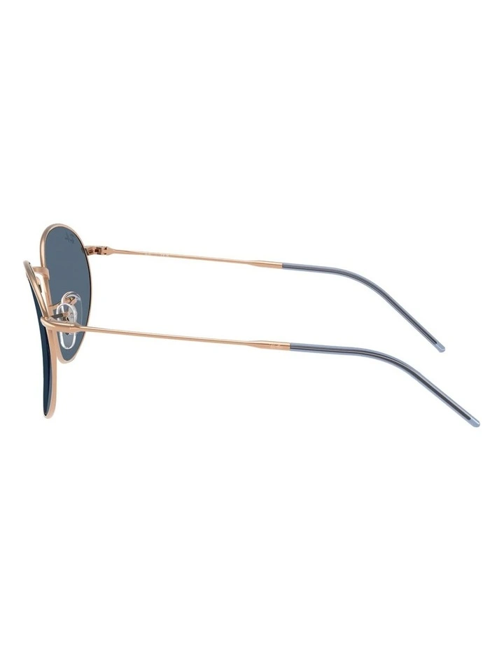 Ray-Ban Round Reverse Metal Sunglasses in Gold image 3