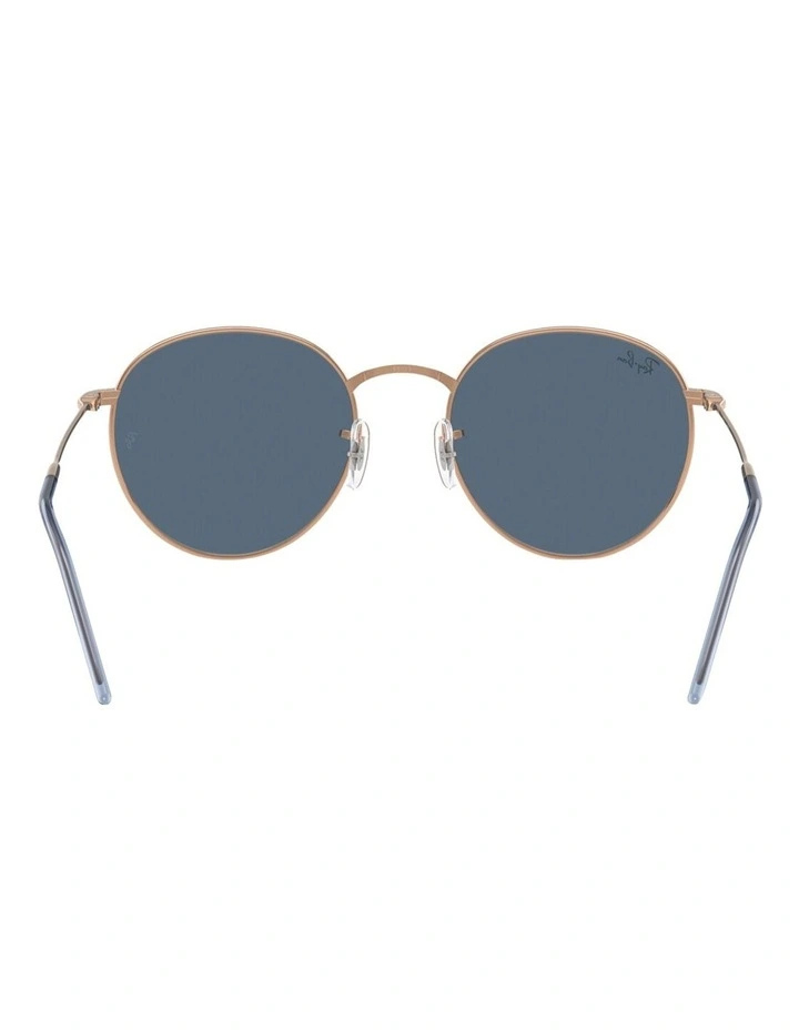 Ray-Ban Round Reverse Metal Sunglasses in Gold image 4
