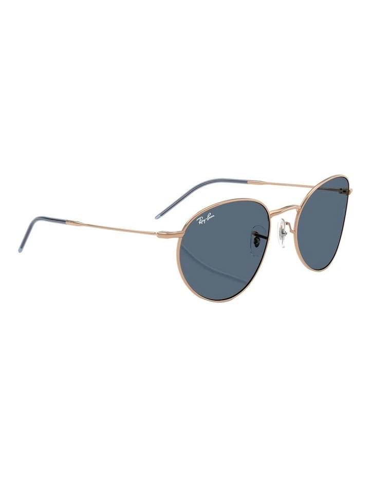 Ray-Ban Round Reverse Metal Sunglasses in Gold image 6