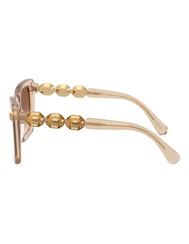 Swarovski  Acetate Sunglasses in Beige image 3