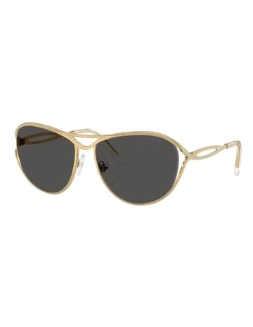 Swarovski  Metal Sunglasses in Gold