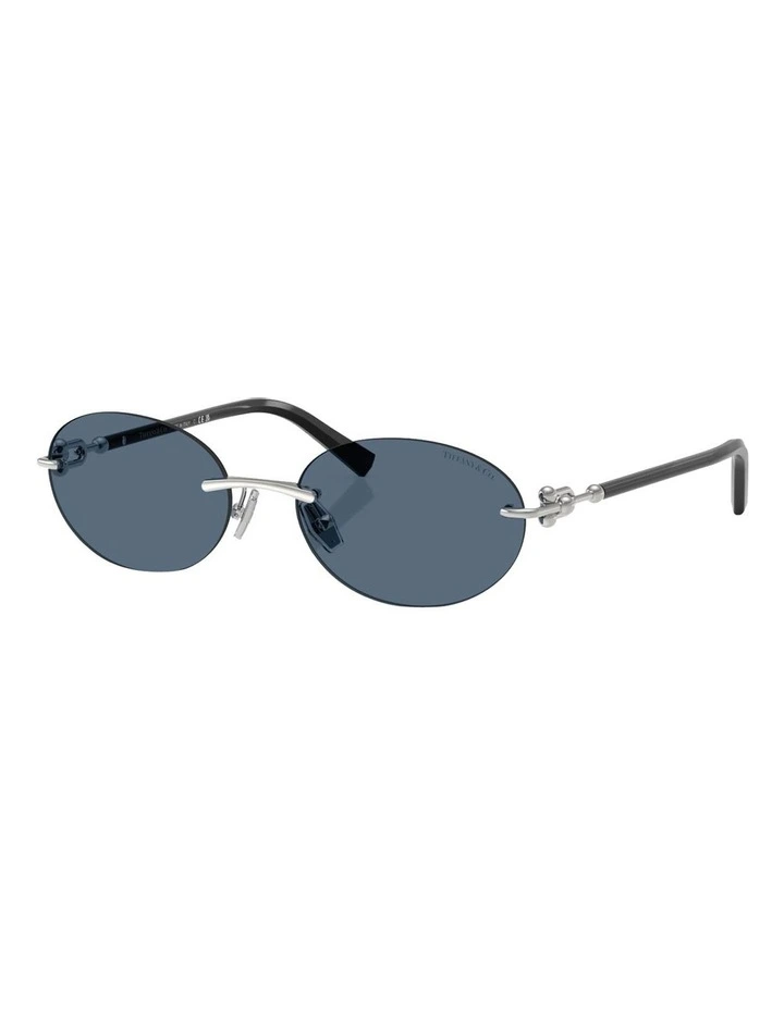 Tiffany & Co. Metal Sunglasses in Silver image 1