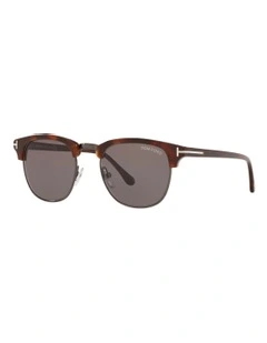 Tom Ford FT0248 HENRY Metal Sunglasses in Tortoise