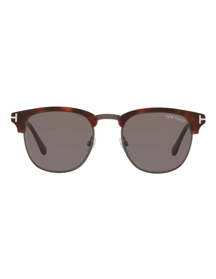 Tom Ford FT0248 HENRY Metal Sunglasses in Tortoise image 2