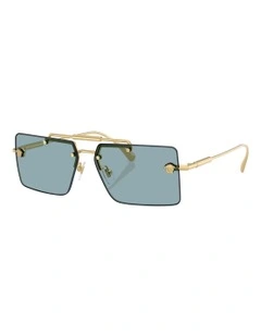 Versace  Metal Sunglasses in Gold