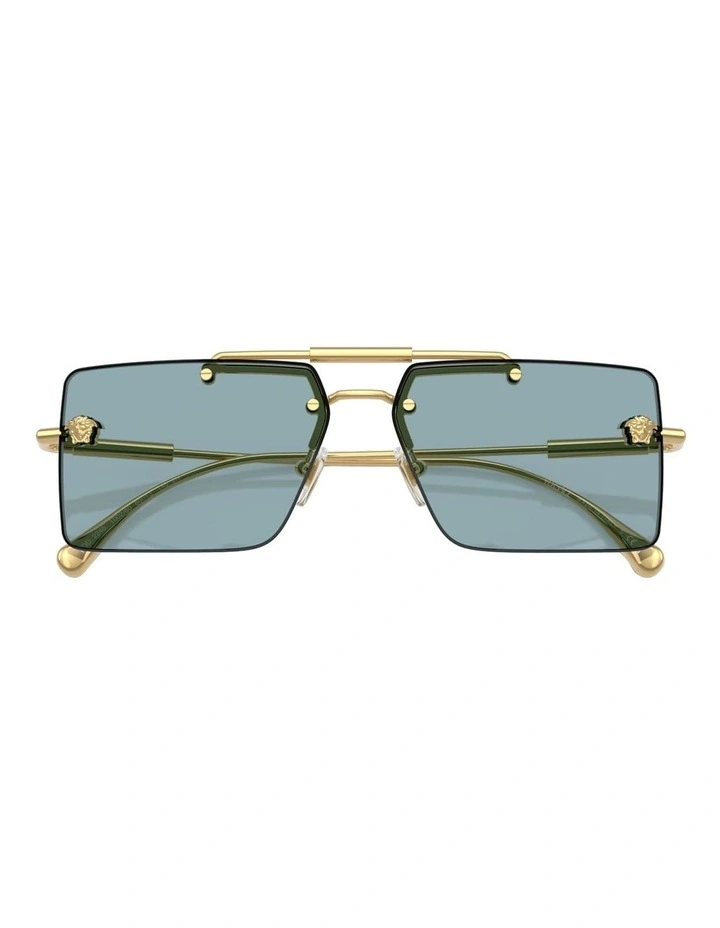 Versace  Metal Sunglasses in Gold image 5