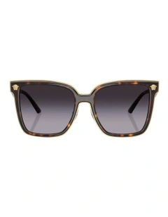 Versace  Metal Sunglasses in Tortoise