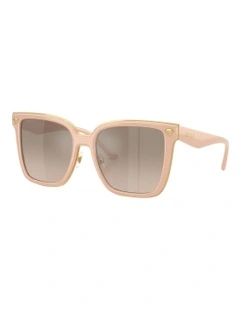 Versace  Metal Sunglasses in Beige