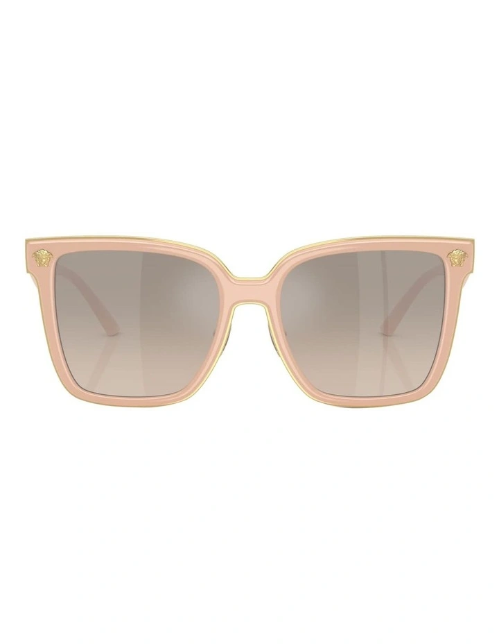 Versace  Metal Sunglasses in Beige image 2