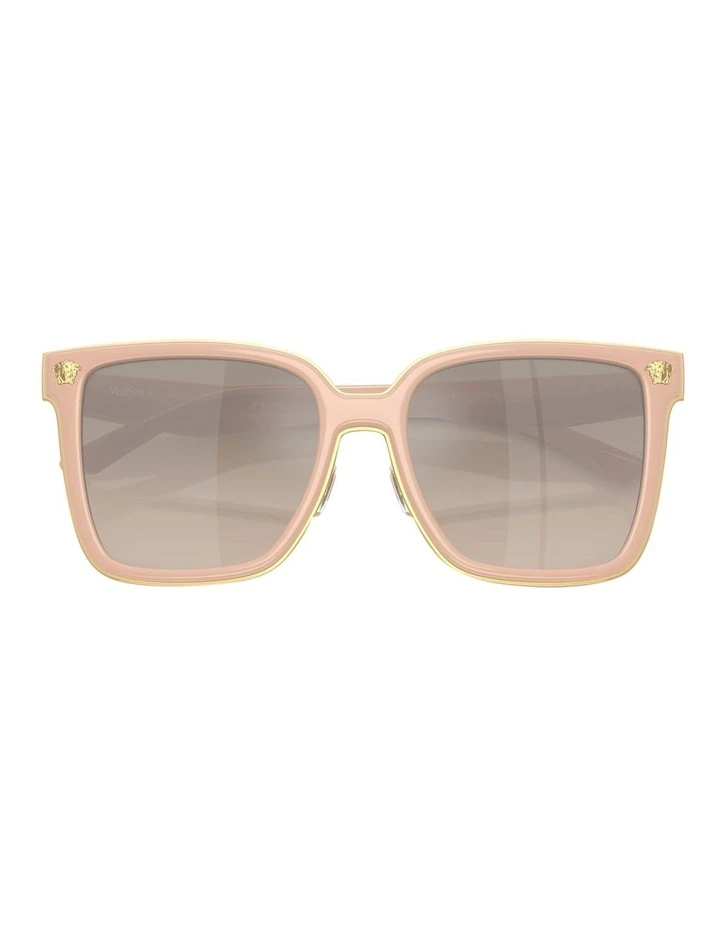 Versace  Metal Sunglasses in Beige image 5