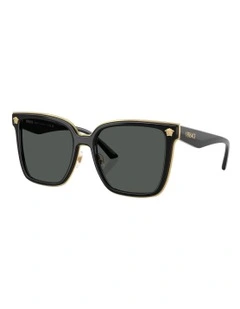 Versace  Metal Sunglasses in Black