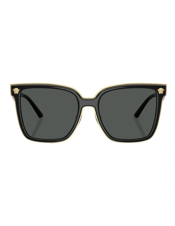 Versace Metal Sunglasses in Black image 2