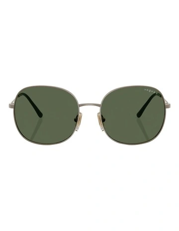 Vogue Eyewear  Metal Polarised Sunglasses in Beige