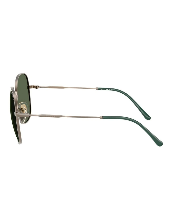 Vogue Eyewear  Metal Polarised Sunglasses in Beige image 3