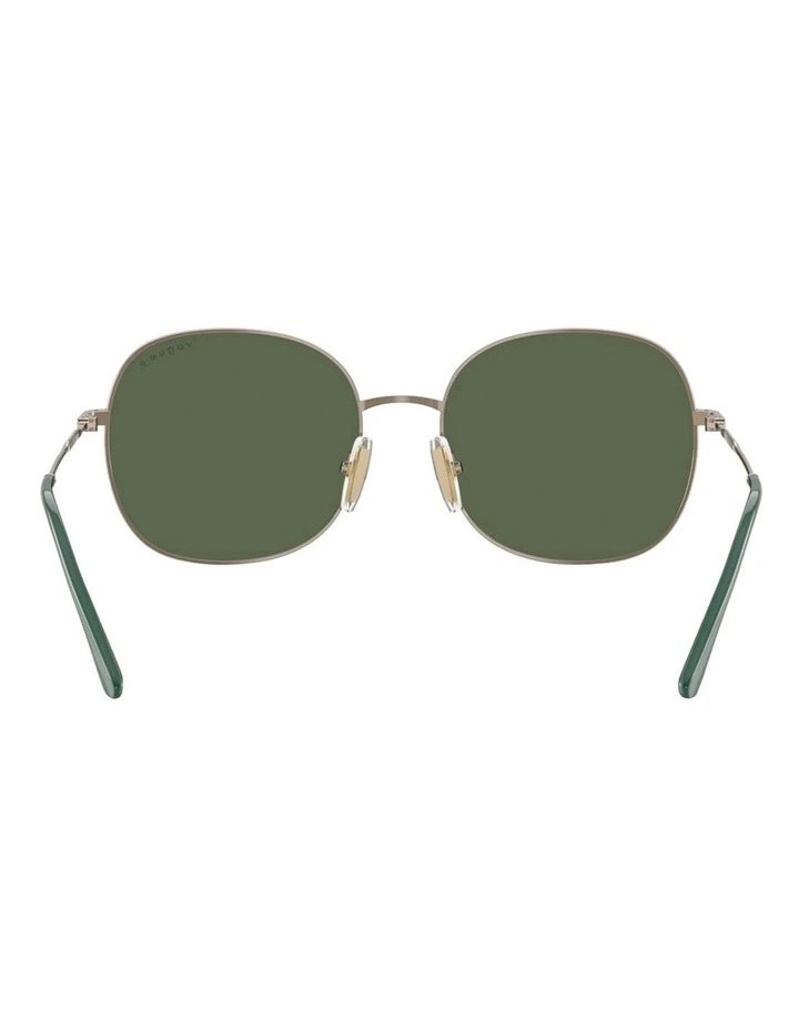 Vogue Eyewear Metal Polarised Sunglasses in Beige image 4