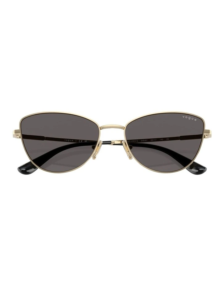 Vogue Eyewear Metal Sunglasses in Gold image 5
