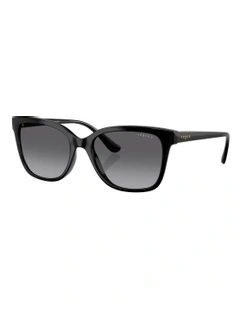 Vogue Eyewear  Injected Polarised Sunglasses in Black