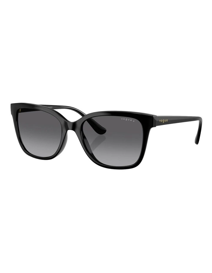Vogue Eyewear Injected Polarised Sunglasses in Black image 1