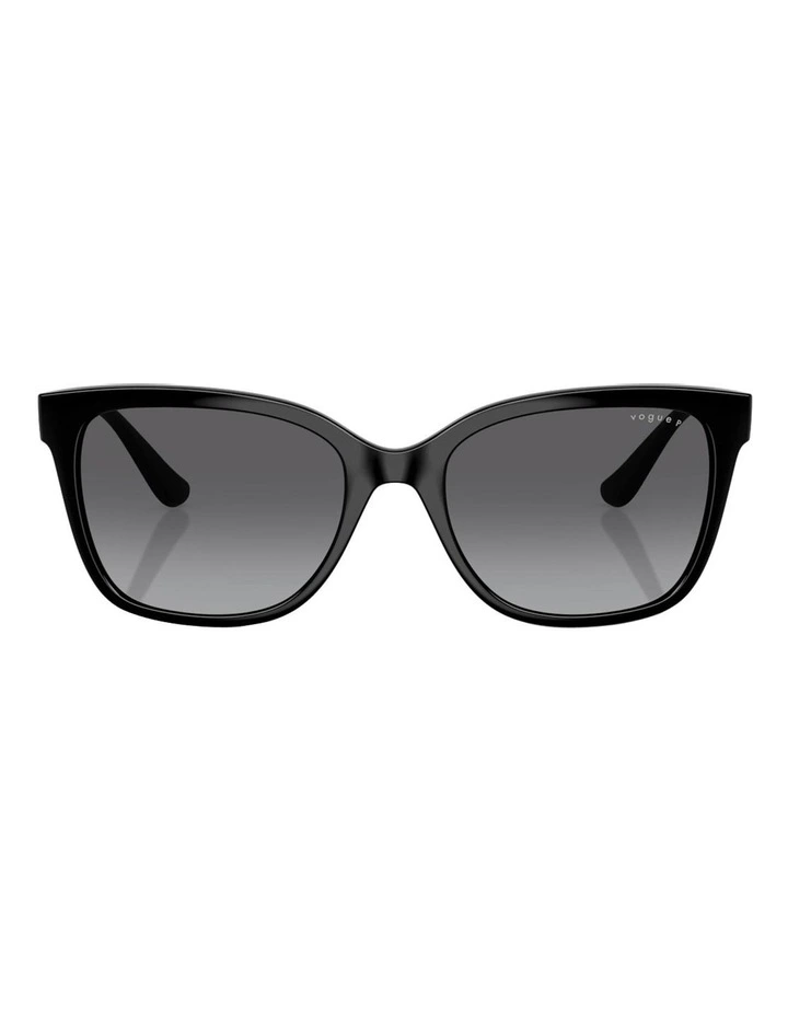 Vogue Eyewear Injected Polarised Sunglasses in Black image 2