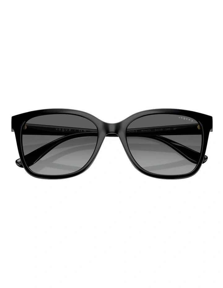 Vogue Eyewear Injected Polarised Sunglasses in Black image 5
