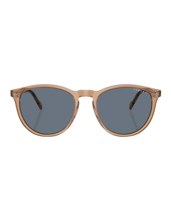 Vogue Eyewear Acetate Polarised Sunglasses in Brown image 2