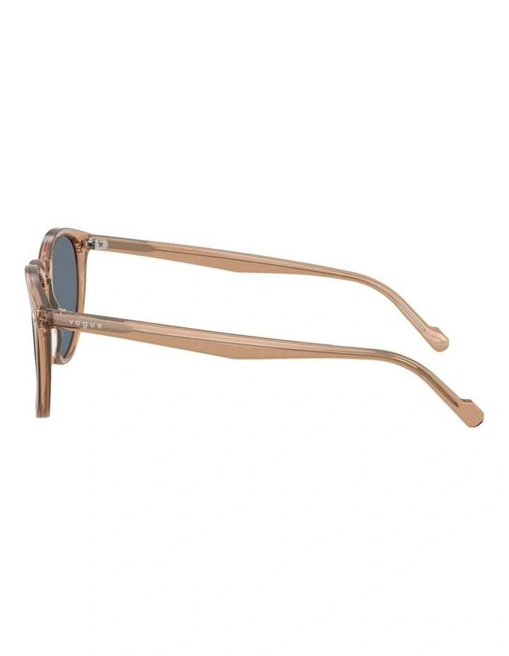Vogue Eyewear Acetate Polarised Sunglasses in Brown image 3