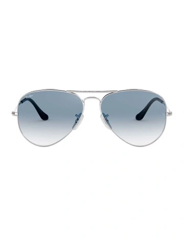 Aviator Gradient Silver RB3025 Sunglasses