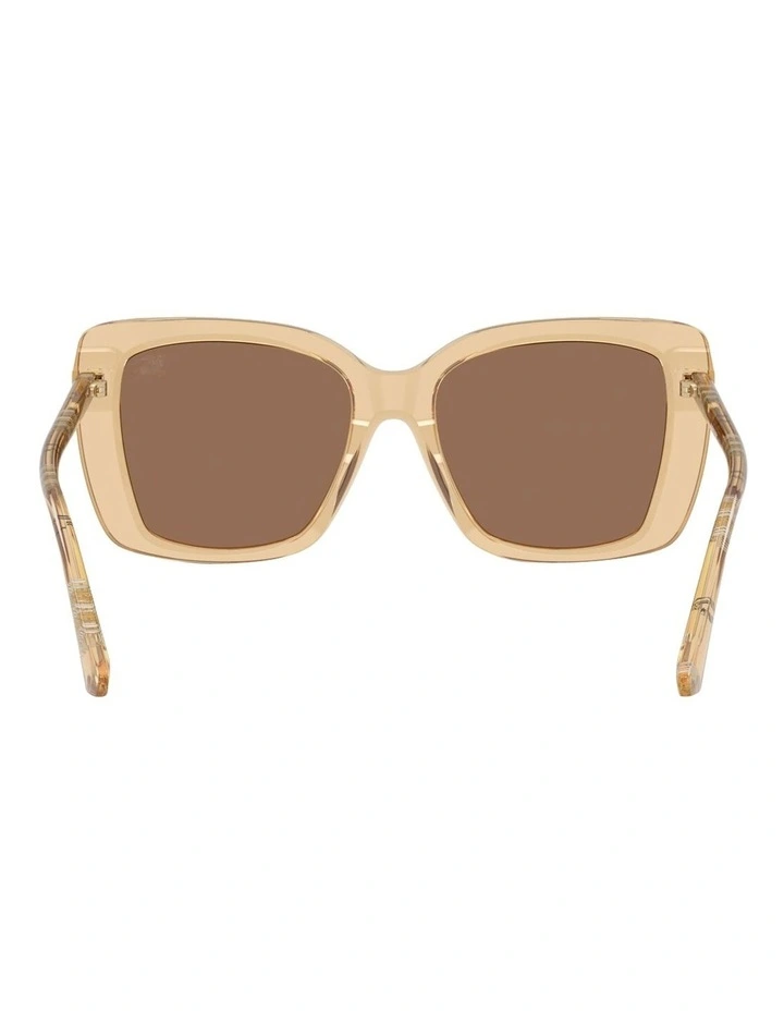 Acetate Sunglasses in Beige image 4