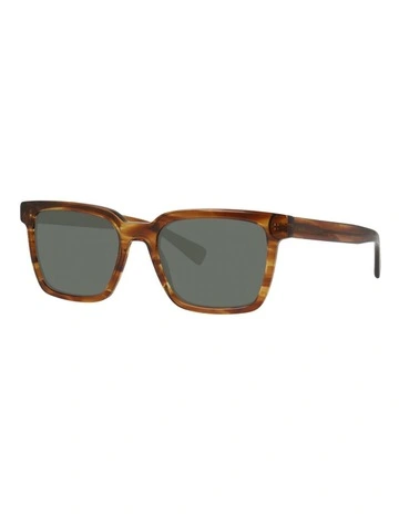 Acetate Polarised Sunglasses in Havana Brown