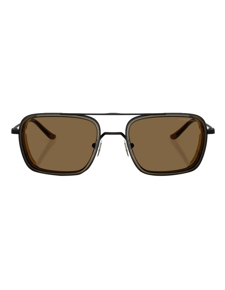 Metal Sunglasses in Black image 2