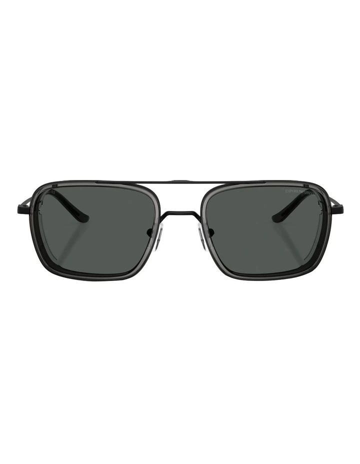 Metal Sunglasses in Black image 2