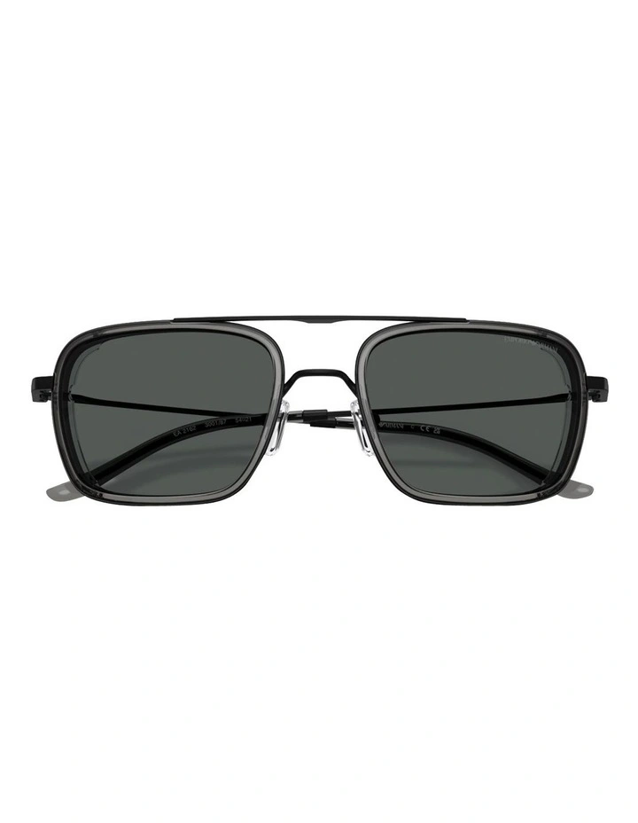 Metal Sunglasses in Black image 5