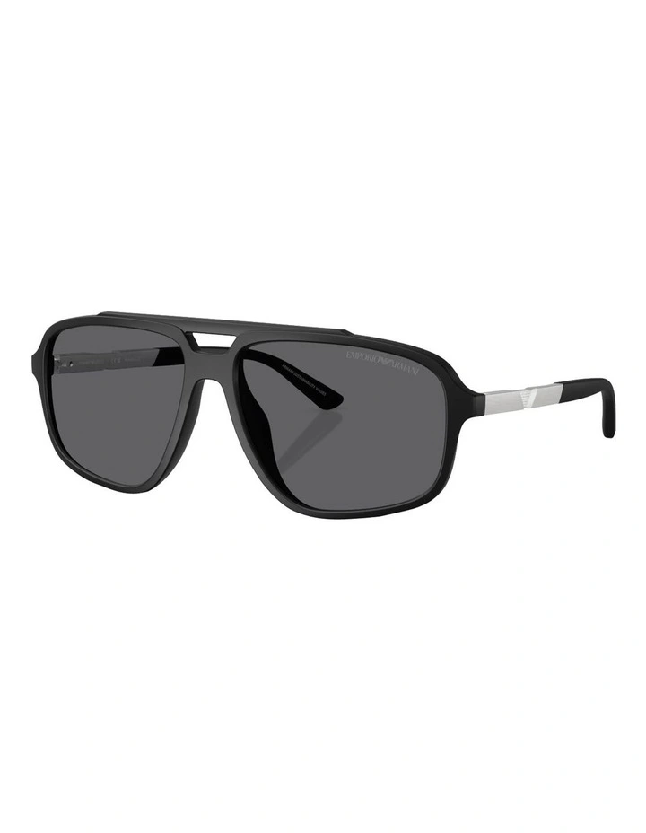 Injected Polarised Sunglasses in Black image 1