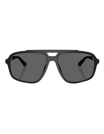 Injected Polarised Sunglasses in Black